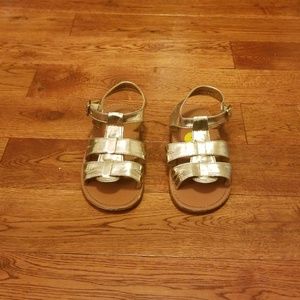 Girls Cole Haan Gold Gladiator Sandal 9